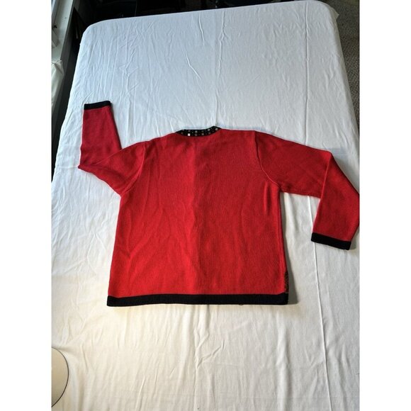 VTG Just B Button Up Cardigan MED Equestrian Horse Western Cowboy Novelty - Picture 6 of 6